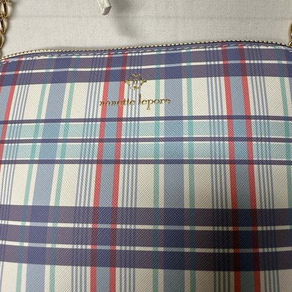 Nanette Lepore Plaid Crossbody Bag with Gold Accents - Picture 4 of 11